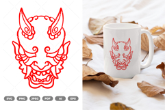 Oni Mask SVG &amp; Clipart Product Image 1
