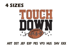 Touchdown Season Embroidery Design Product Image 1