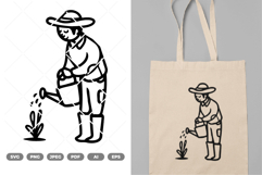Gardening Man SVG &amp; Clipart Product Image 1