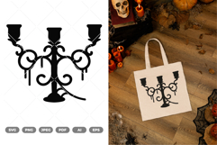 Creepy Candelabra SVG &amp; Clipart Product Image 1