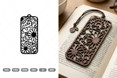 Floral Bookmark SVG &amp; Clipart Product Image 1