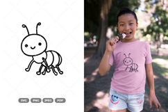 Kawaii Ant SVG &amp; Clipart Product Image 1
