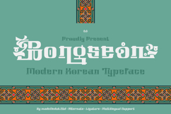 Bongseon - Modern Korean Font Product Image 1