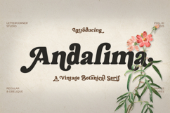 Andalima - A Vintage Botanical Serif Product Image 1