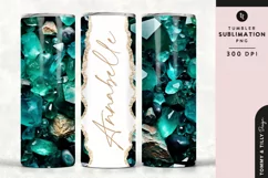 Personalised Name Tumbler Wrap PNG Sublimation | Marble Product Image 1