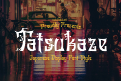 Tatsukaze - Japanese Font Style Product Image 1