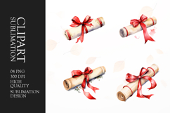 Watercolor letter clipart sublimation png Product Image 1