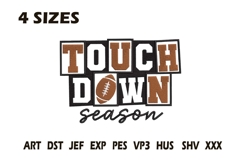 Touchdown Season Embroidery Design Product Image 1