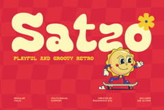 Satzo - Bold Retro Display Font Product Image 1