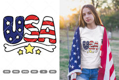 USA Colored SVG &amp; Clipart Product Image 1