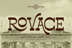 Rovace - Retro Slab Serif Font Product Image 1