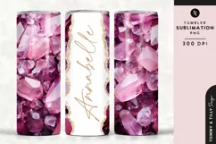 Personalised Name Tumbler Wrap PNG Sublimation | Marble Product Image 1
