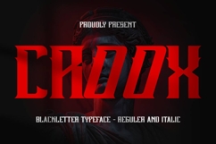 CROOX - Modern Blackletter Typeface Product Image 1