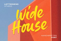 Wide House- Handwitten Font Product Image 1