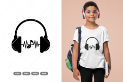 Music Heartbeat SVG &amp; Clipart Product Image 1