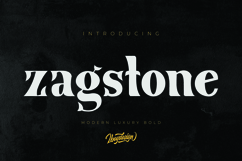 Zagstone - Modern Luxury Bold Serif Font Product Image 1