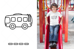 Bus Doodle SVG &amp; Clipart Product Image 1