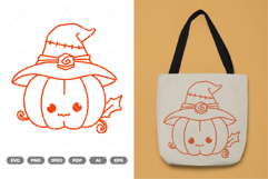Cute Pumpkin SVG &amp; Clipart Product Image 1