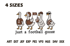 Just a Football Goose Embroidery Product Image 1