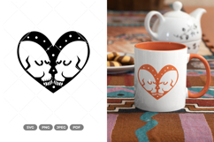 Skull Lovers SVG &amp; Clipart - Skull Cut File Product Image 1