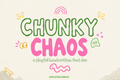 Chunky Chaos Font Duo Product Image 1