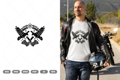 Viking Raven SVG &amp; Clipart Product Image 1