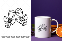 Wine Toast SVG &amp; Clipart Product Image 1