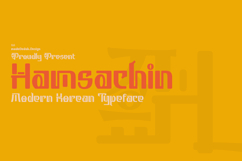 Hamsachin - Modern Korean Font Product Image 1