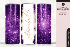 Personalised Name Tumbler Wrap PNG Sublimation | Marble Product Image 1