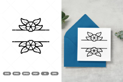 Split Flowers SVG &amp; Clipart Product Image 1