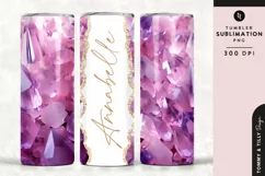 Personalised Name Tumbler Wrap PNG Sublimation | Marble Product Image 1