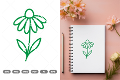 Wildflower SVG &amp; Clipart Product Image 1