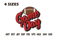 Game Day Football Embroidery Design Product Image 1