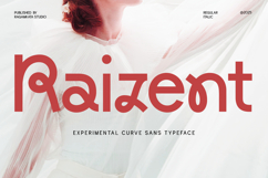 Raizent - Experimental Sans Font Product Image 1