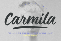 Carmila Modern Handbrushed Script Font Product Image 1