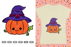 Cute Pumpkin Colored SVG &amp; Clipart Product Image 1