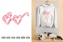 Heart Sunglasses SVG &amp; Clipart Product Image 1