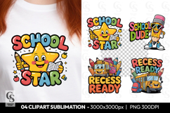 School Star Clipart Sublimation PNG Product Image 1