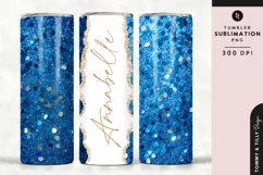 Personalised Name Tumbler Wrap PNG Sublimation | Glitter Product Image 1