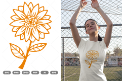 Sunflower SVG &amp; Clipart Product Image 1