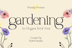 Gardening - Elegant Serif Font Product Image 1