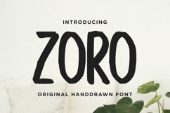 Zoro - Handdrawn Sans Font Product Image 1