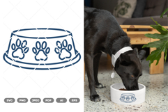 Pet Bowl SVG &amp; CLipart Product Image 1