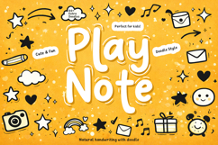 Play Note Cute Doodle Handwritten Font 2 Styles Product Image 1