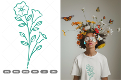 Wildflower SVG &amp; Clipart Product Image 1