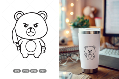 Angry Bear SVG &amp; Clipart Product Image 1