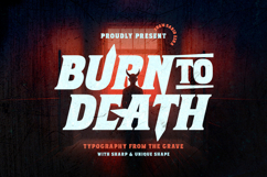 Burn to Death - Terrific Horror Font Product Image 1