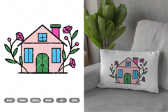 House Colored SVG &amp; Clipart Product Image 1