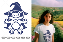 Frog Wizard SVG &amp; Clipart Product Image 1