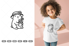 Spring Capybara SVG &amp; Clipart Product Image 1